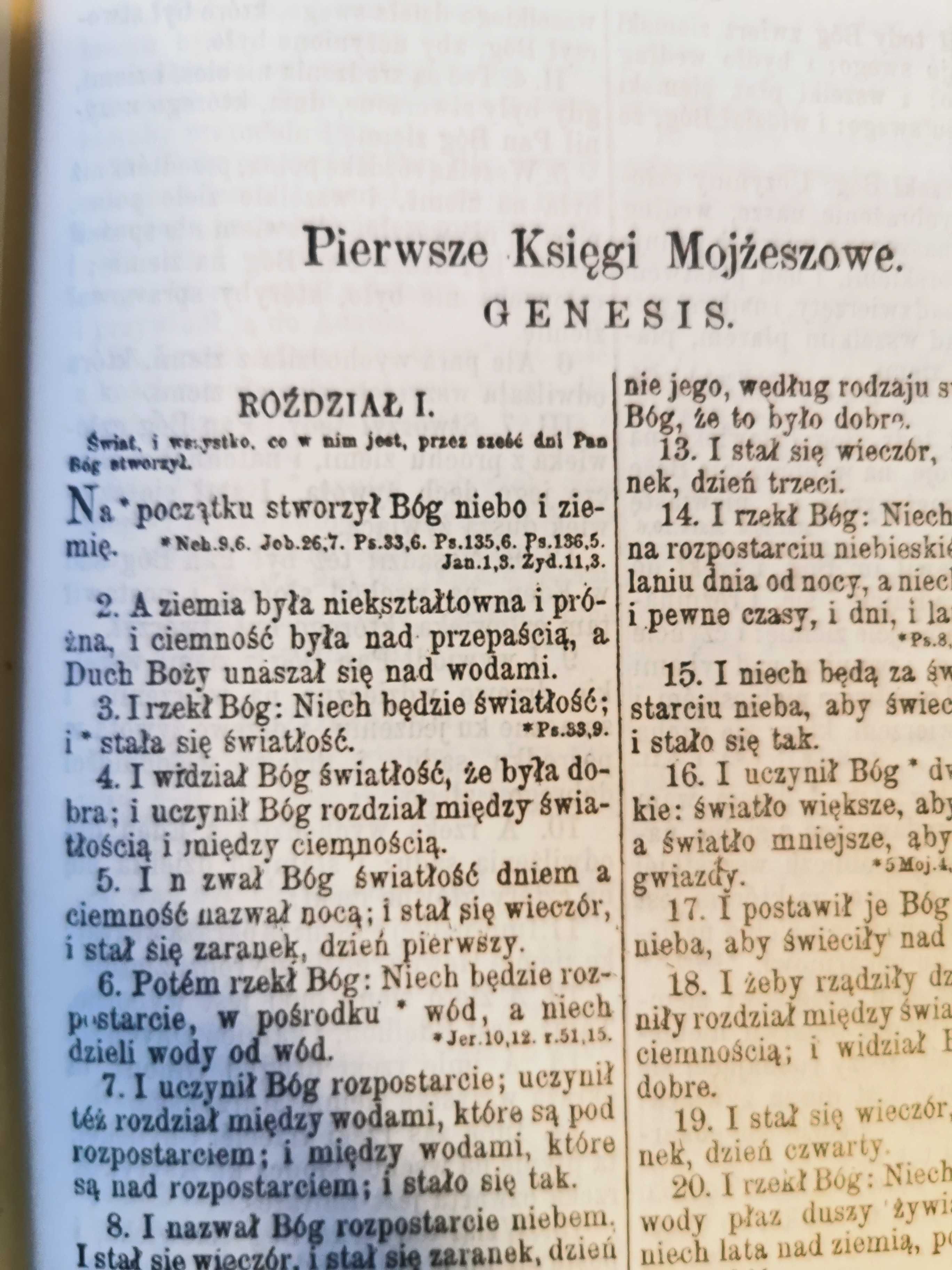 Biblia Gdańska stara wydanie z 1959 r. średni format