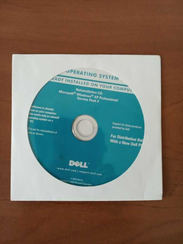Windows XP Professional SP 3 Dell  płyta CD- wersja angielska