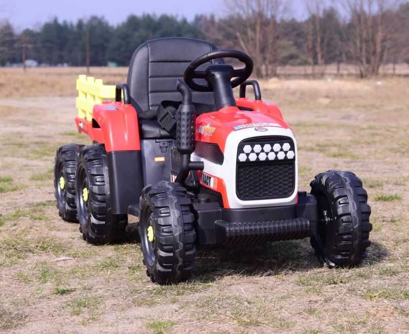 Autko SUPER TRAKTOR FAST Z PRZYCZEPĄ na akumulator pojazd jeździk RC