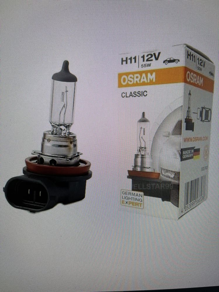 Галогенна лампа Osram H11 classic 12V 55W 64211CLC