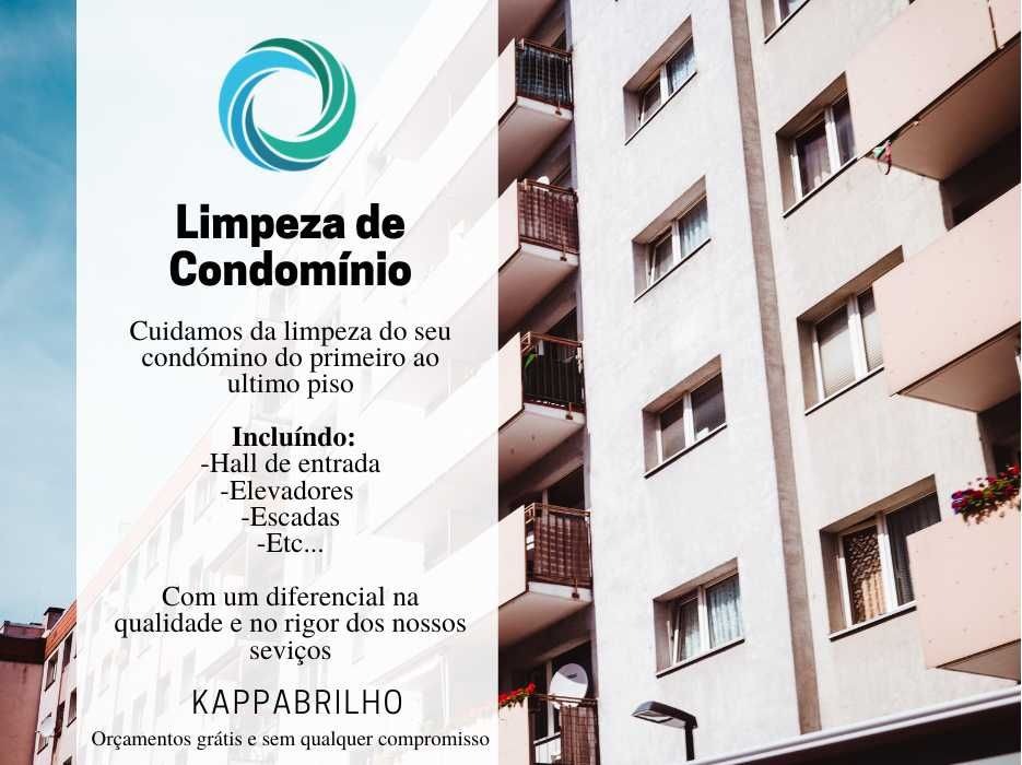 Limpeza e Manutenção de Condomínios - Lisboa e Arredores