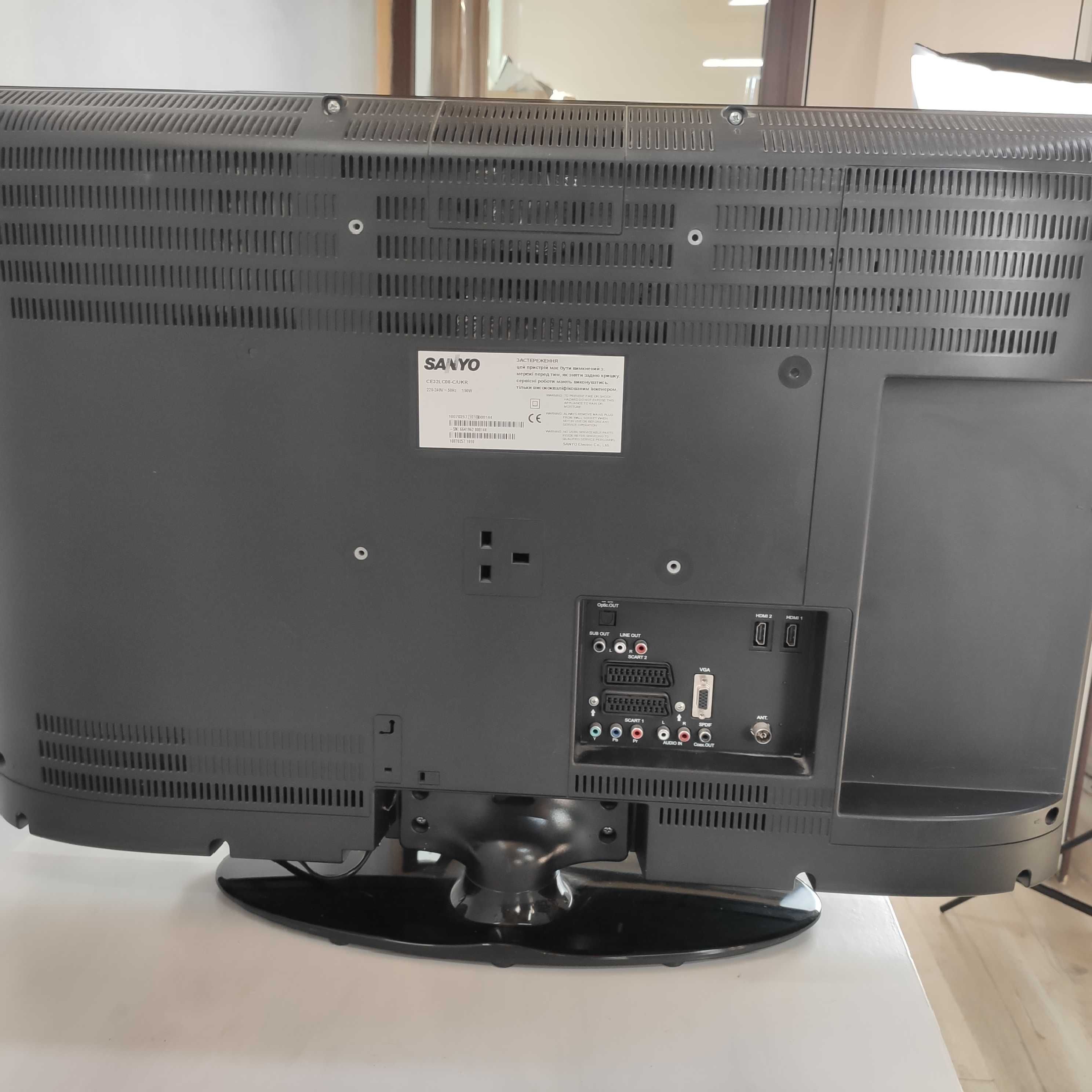 Телевизор Sanyo CE32LC08-C 32"  под ремонт, Без WI-Fi