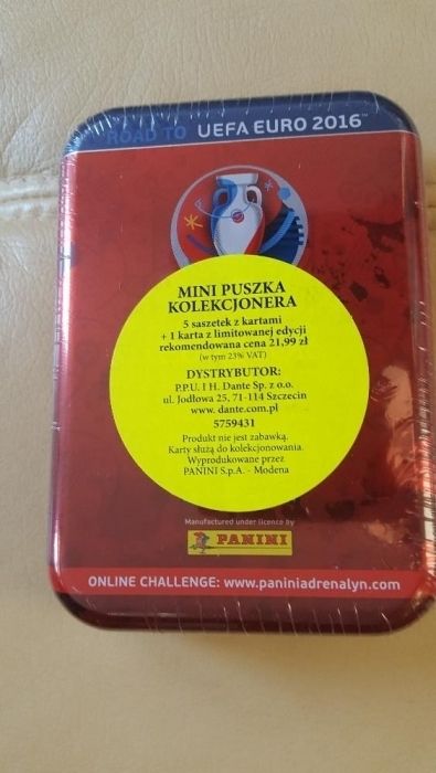 UEFA EURO 2016, Adrenalyn XL, puszka kolekcjonera Road to Euro 2016