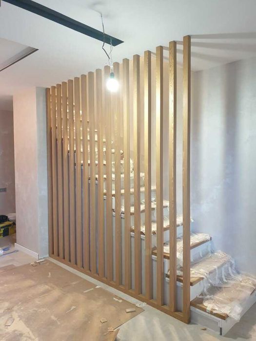 Lamele Fornirowane PRODUCENT  DĄB na Ściankę działową SZEROKIE/ WĄSKIE