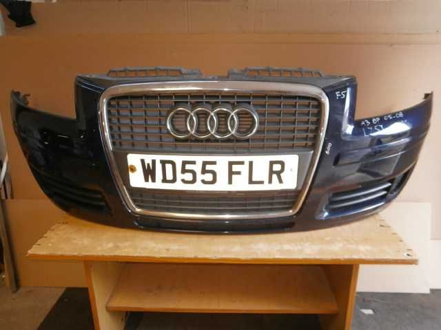 audi A3 8P 05-08 I lift zderzak przód przedni niebieski LZ5J