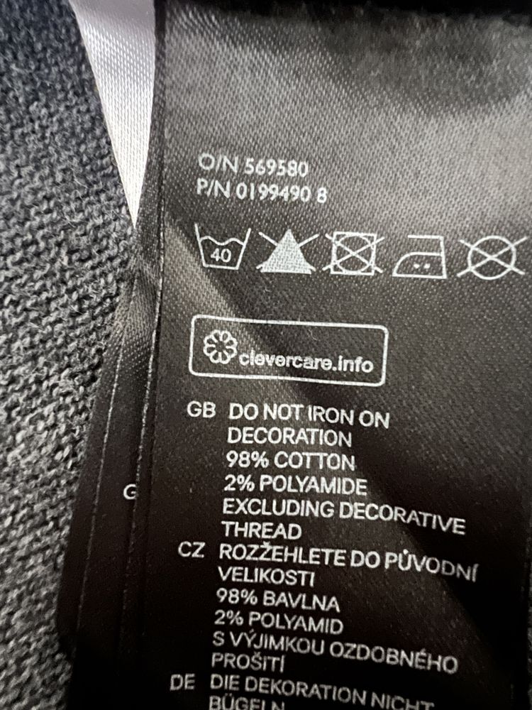 Стильный джемпер свитшот кофта, H&M, 100 % хлопок, р.110-122