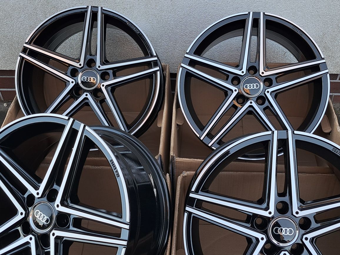 Alufelgi 18 AUDI 5x112 A4 B7 B8 B9 A6 C6 C7 C8 Q5 TT ET35 Czarne DM4