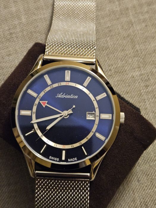 Zegarek męski Adriatica GMT - na gwarancji