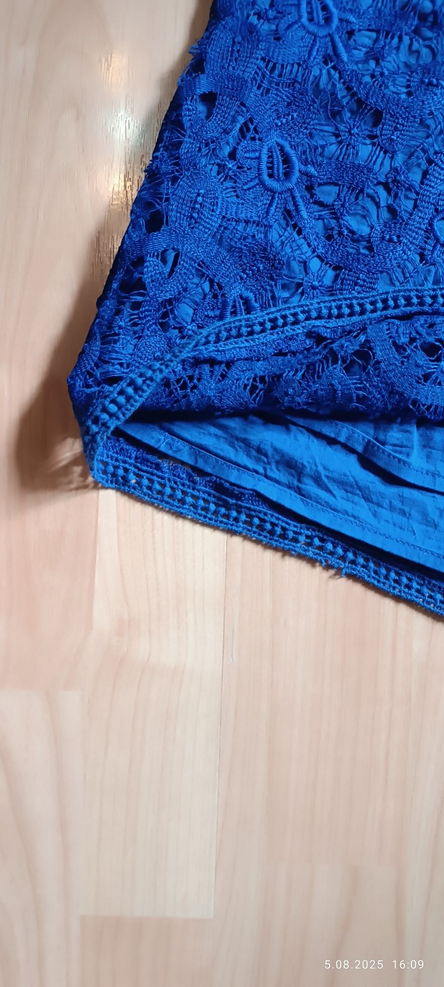 Bluzka chabrowa Mango XS