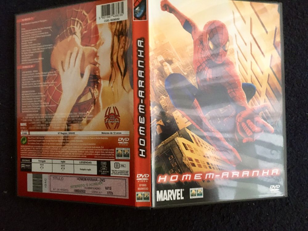 Spider Man - Homem Aranha 2002 Tobey Maguire Sam Raimi - DVD 9GB Dolby 5.1 Português (Portes CTT GRÁTIS)