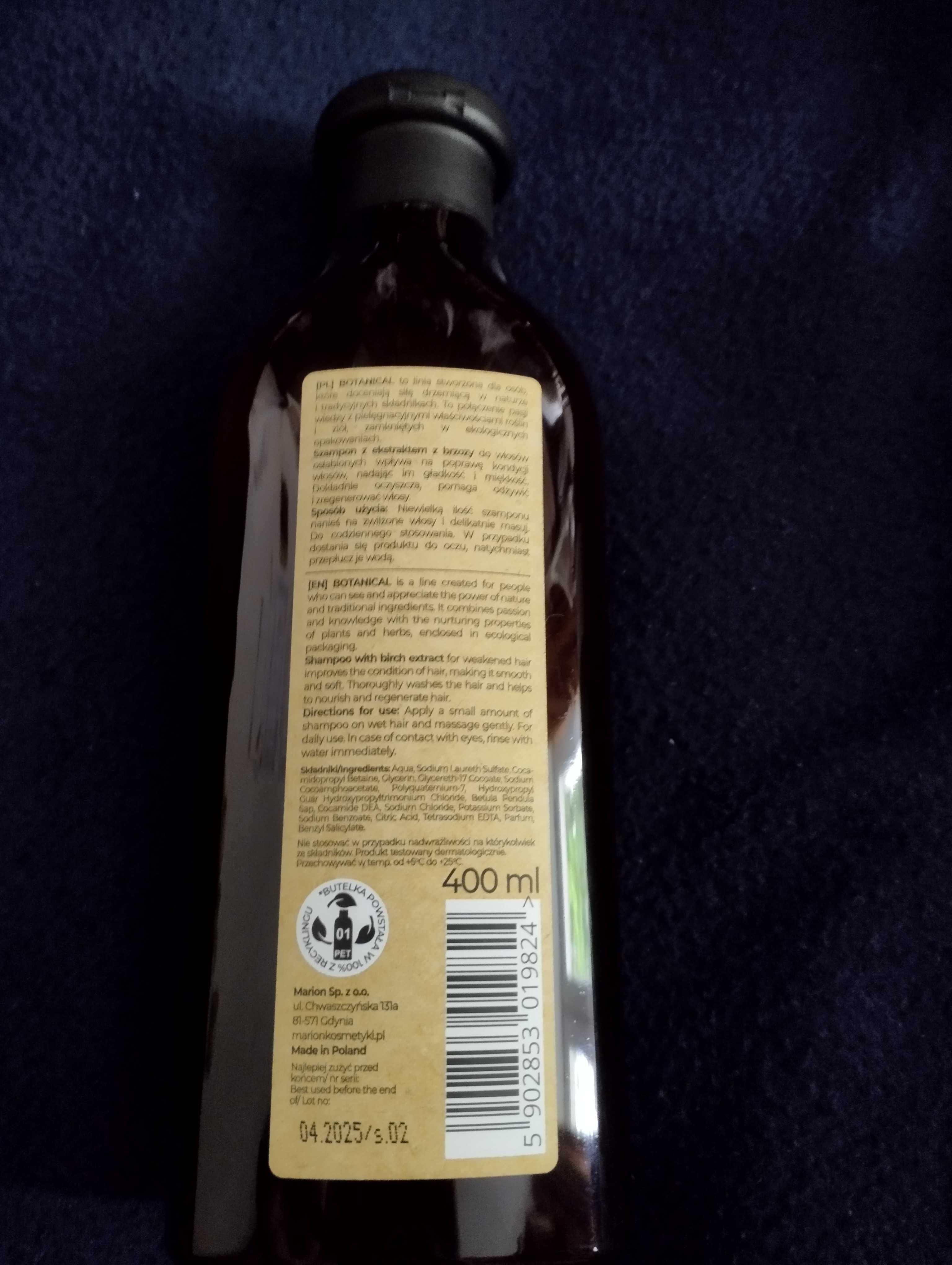 Marion Botanical Szampon Do Włosów Skrzyp Polny 400 ml
