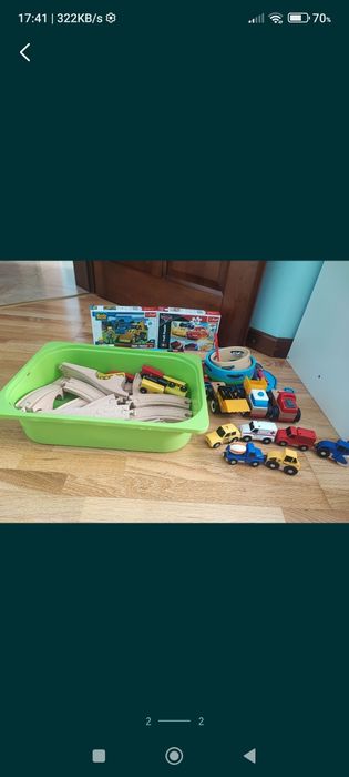 Tor wyścigowy drewniany Ikea, puzzle, zestaw autek drewnianych