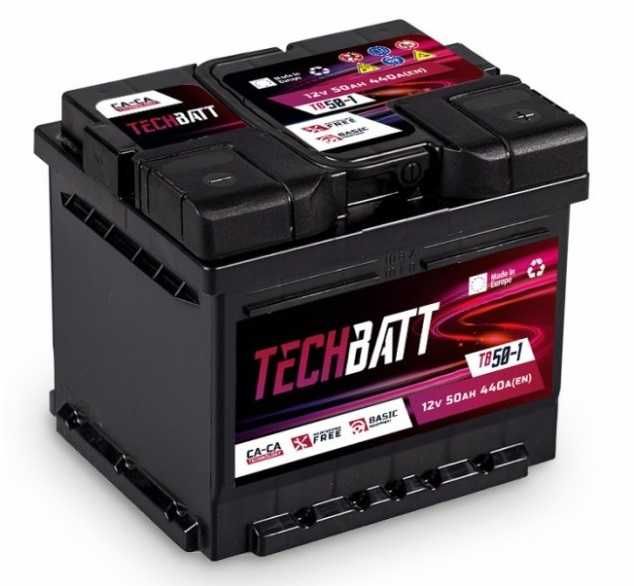 Akumulator 12V 50Ah 440A P+ TechBatt TB-50-1