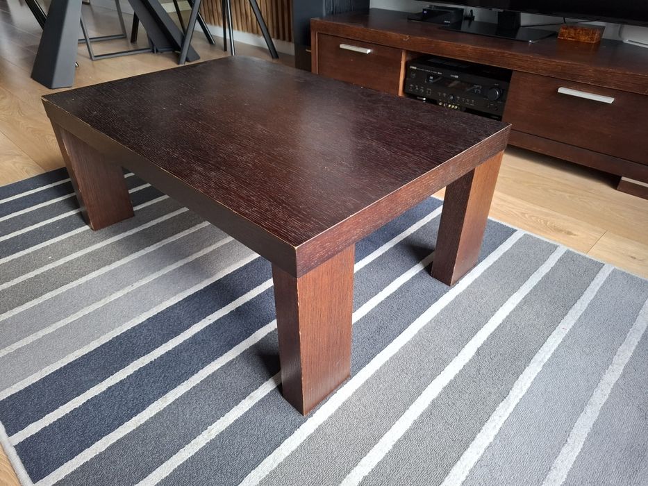 Ława fornir  90x60 wys. 37 firmy Paget drzewo drewniana