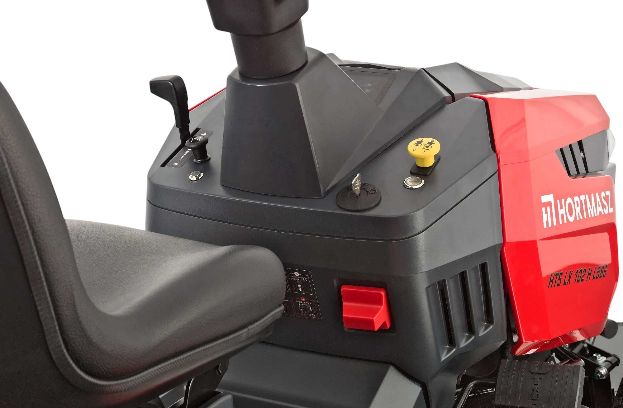 Traktorek HORTMASZ 586cc Loncin V2 POMPA HYDRO 18KM 102cm LCD+MYJKA