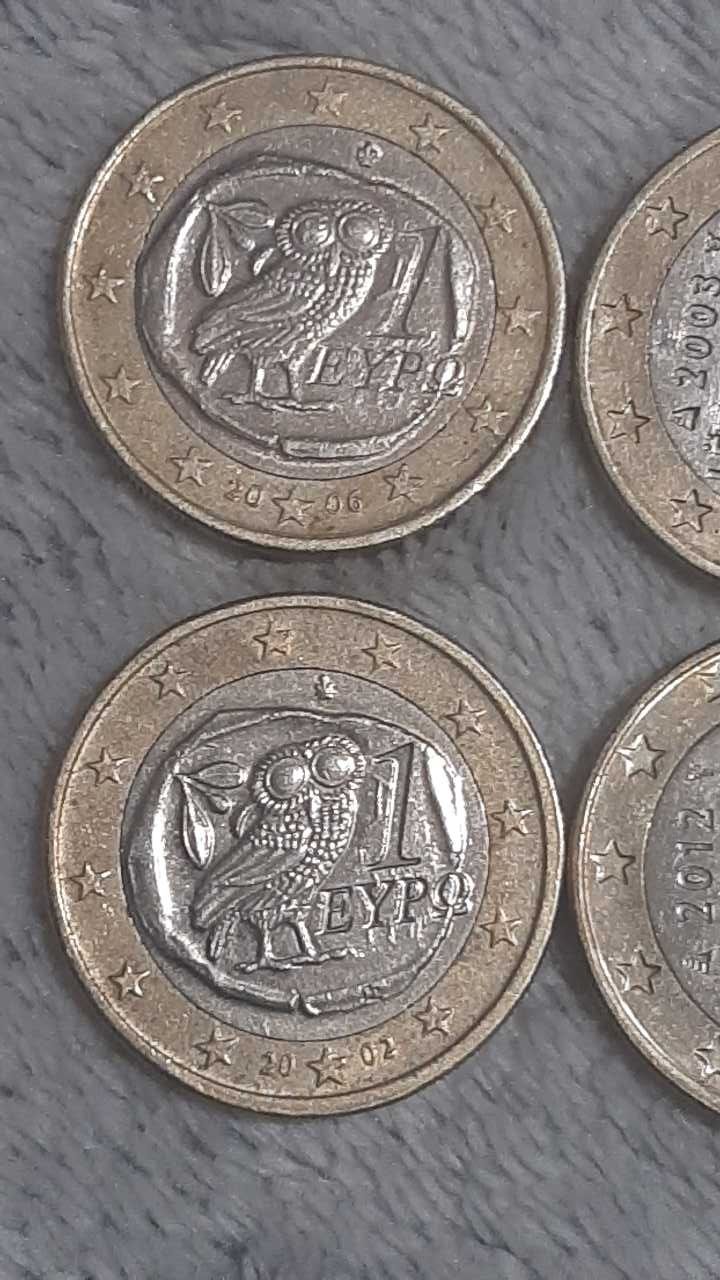 1 евро різних країн 8штук