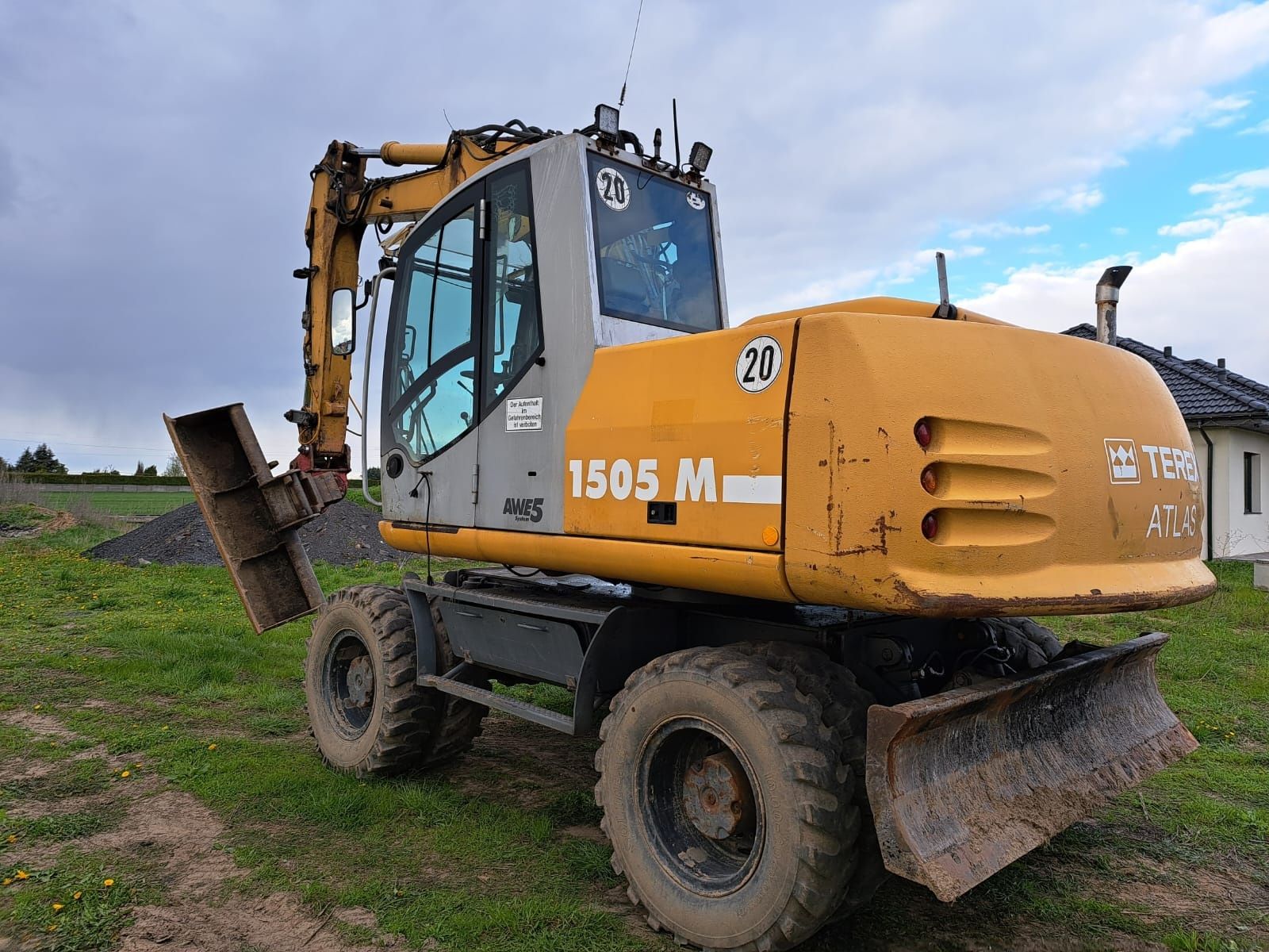 Atlas Terex 1505M,Koparka kołowa-obrotowa,Rok 2005 ,Klima,Fv-Vat