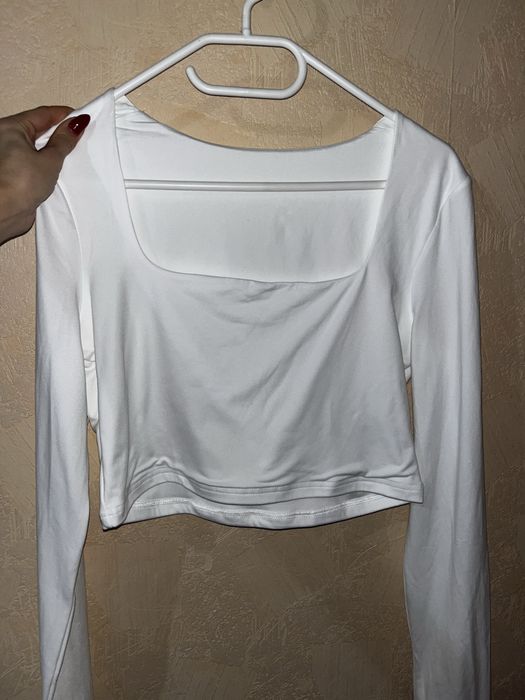 Кроп топ з подвійної тканини