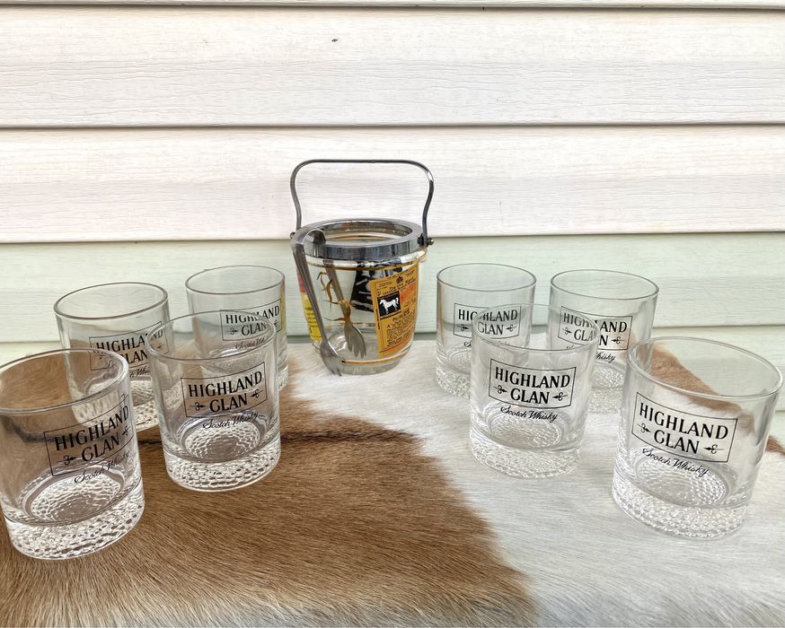 Copos + Balde de Gelo Wisky