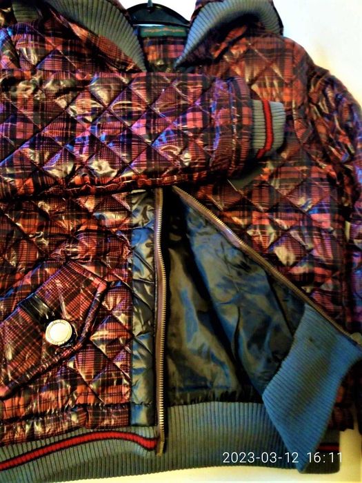 Куртка стеганная девочки-подростка осень без капюшона 2 цвета р.М.L,XL