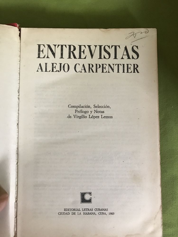 Livro de 1985 - entrevistas