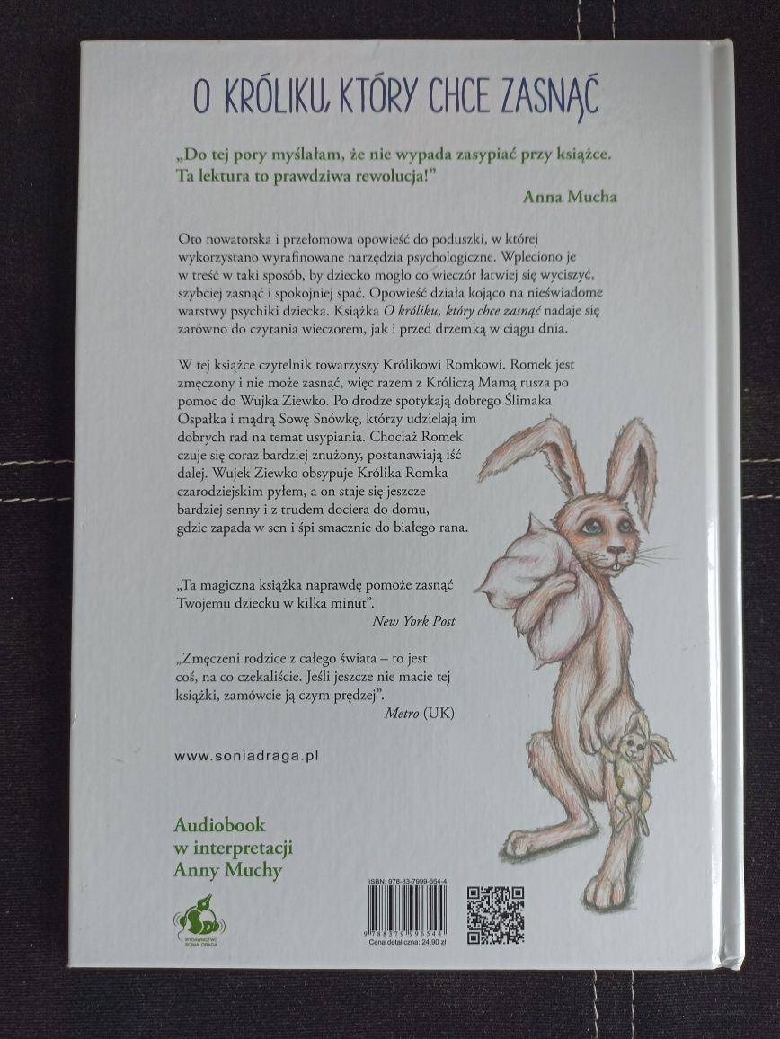 Książka O króliku, który chce zasnąć NLP