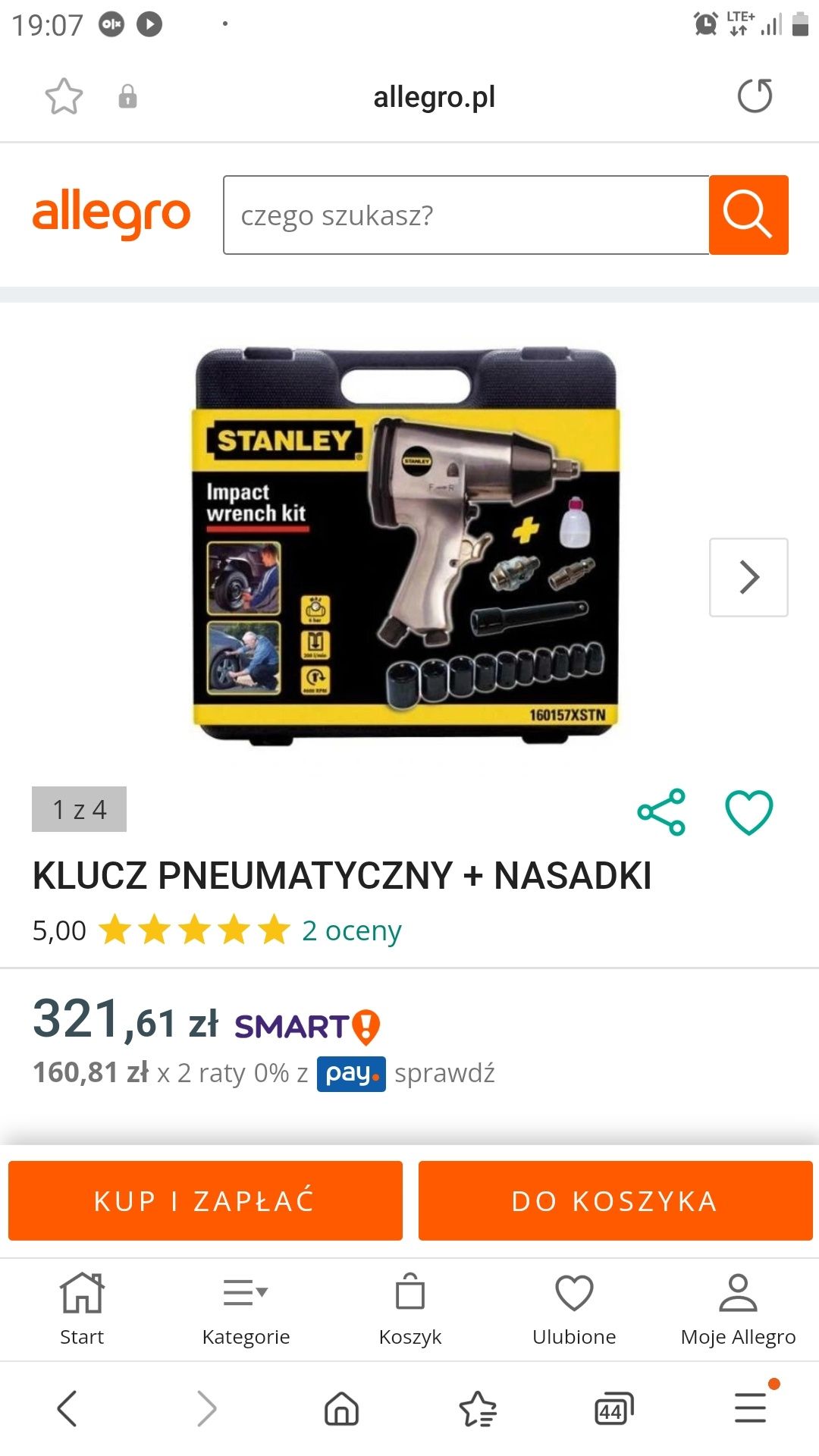 Klucz pneumatyczny Stanley nowy