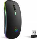 Mysz Bezprzewodowa TQQ 2.4G USB BT 5.0 RGB U2A45