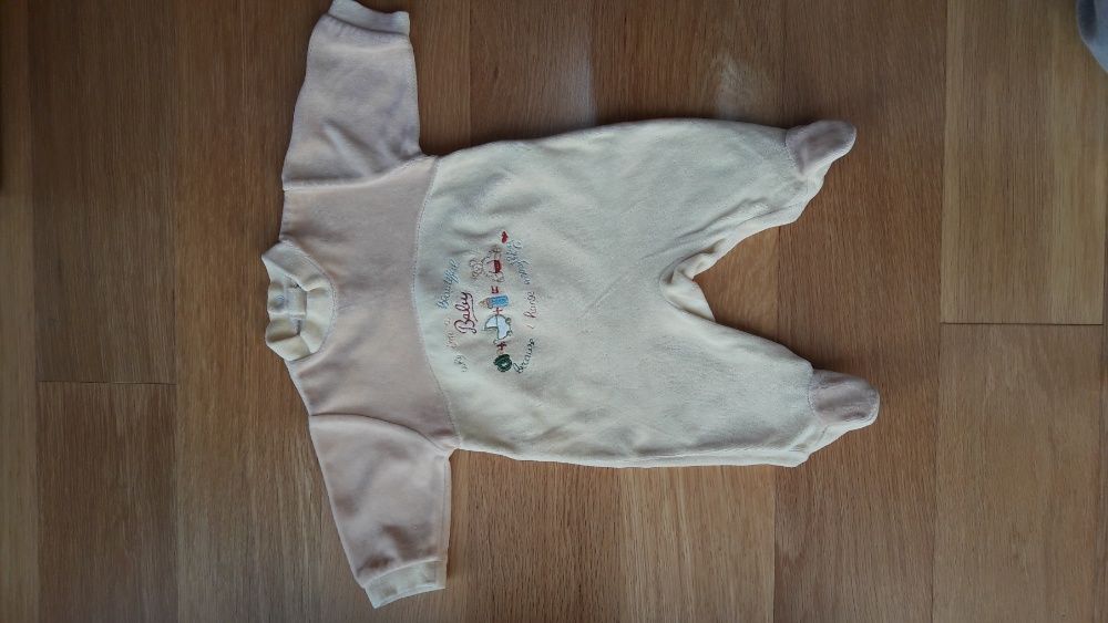 Babygrow+casaco bebé+meias T.1mês em Algodão Laminado