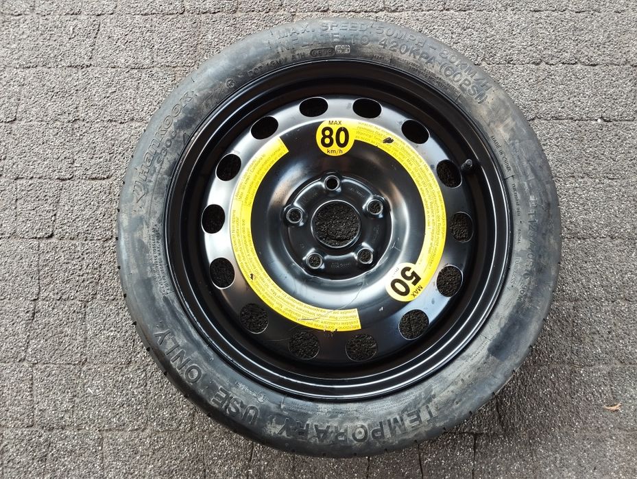 Koło dojazdowe Vw Audi Skoda Seat 16" 5x112  3,5J T125/70R16 96M