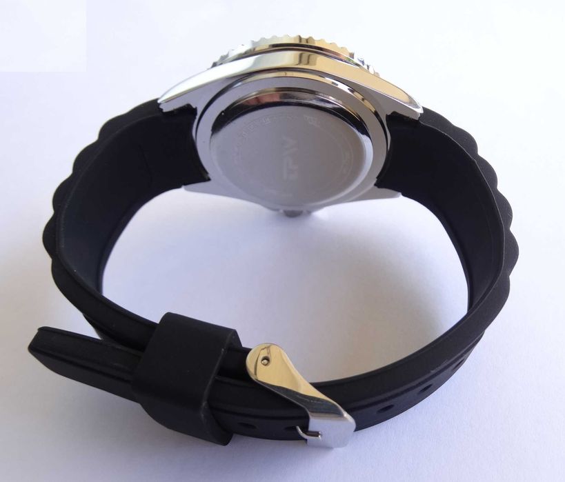 Zegarek męski czarny ruchomy bezel z japońskim mechanizem Seiko