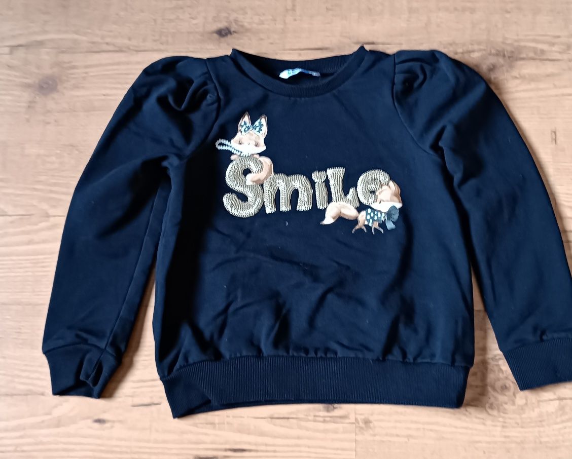 Mayoral bluza granatowa z liskiem 122 7 lat