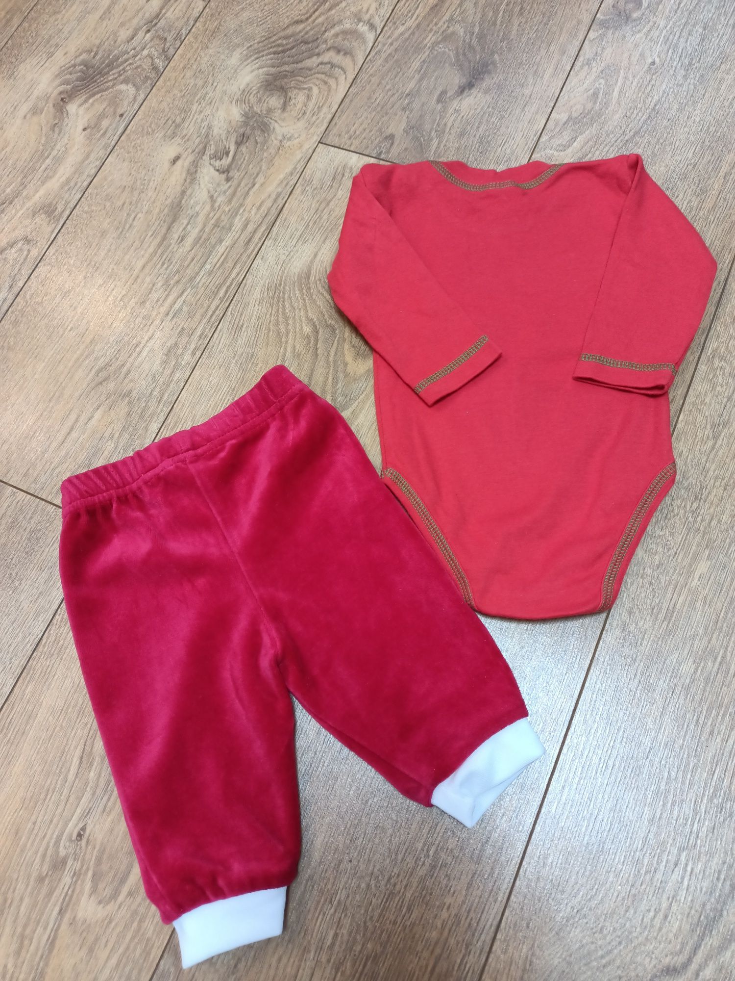 H&M r. 62 Zestaw body+spodnie święta Pomocnik Świętego Mikołaja
