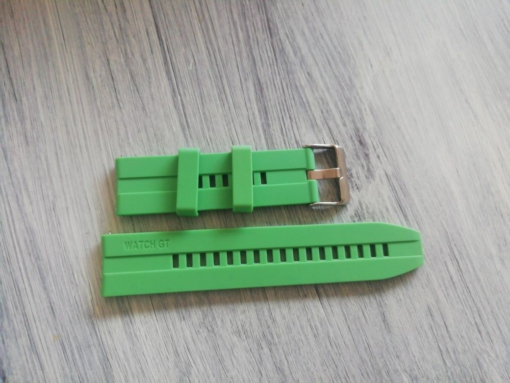 Bracelete 22mm em silicone, WATCH GT (Nova) Verde clara