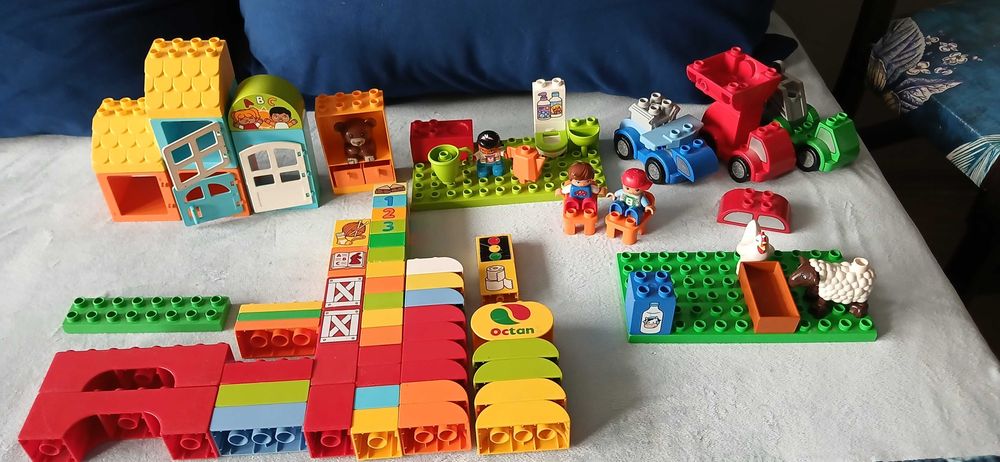 Lego Duplo mega zestaw przedszkole farma samochody klocki