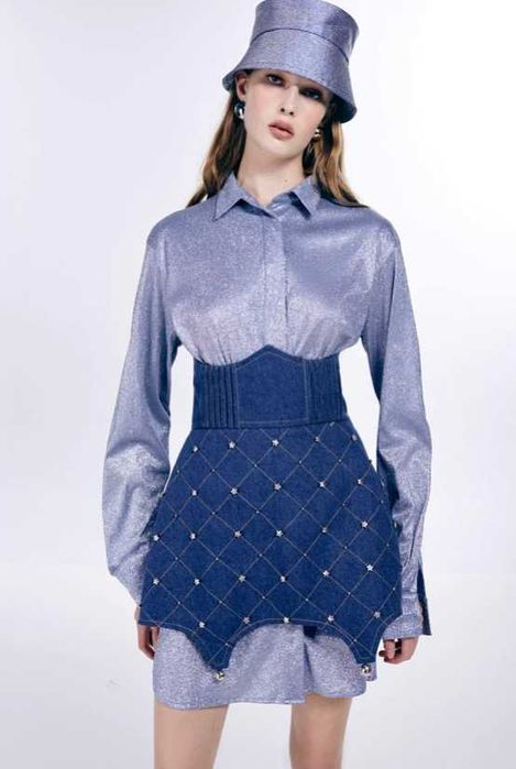 Юбка Guranda джинсовая котон, спідниця Олена Гуранда