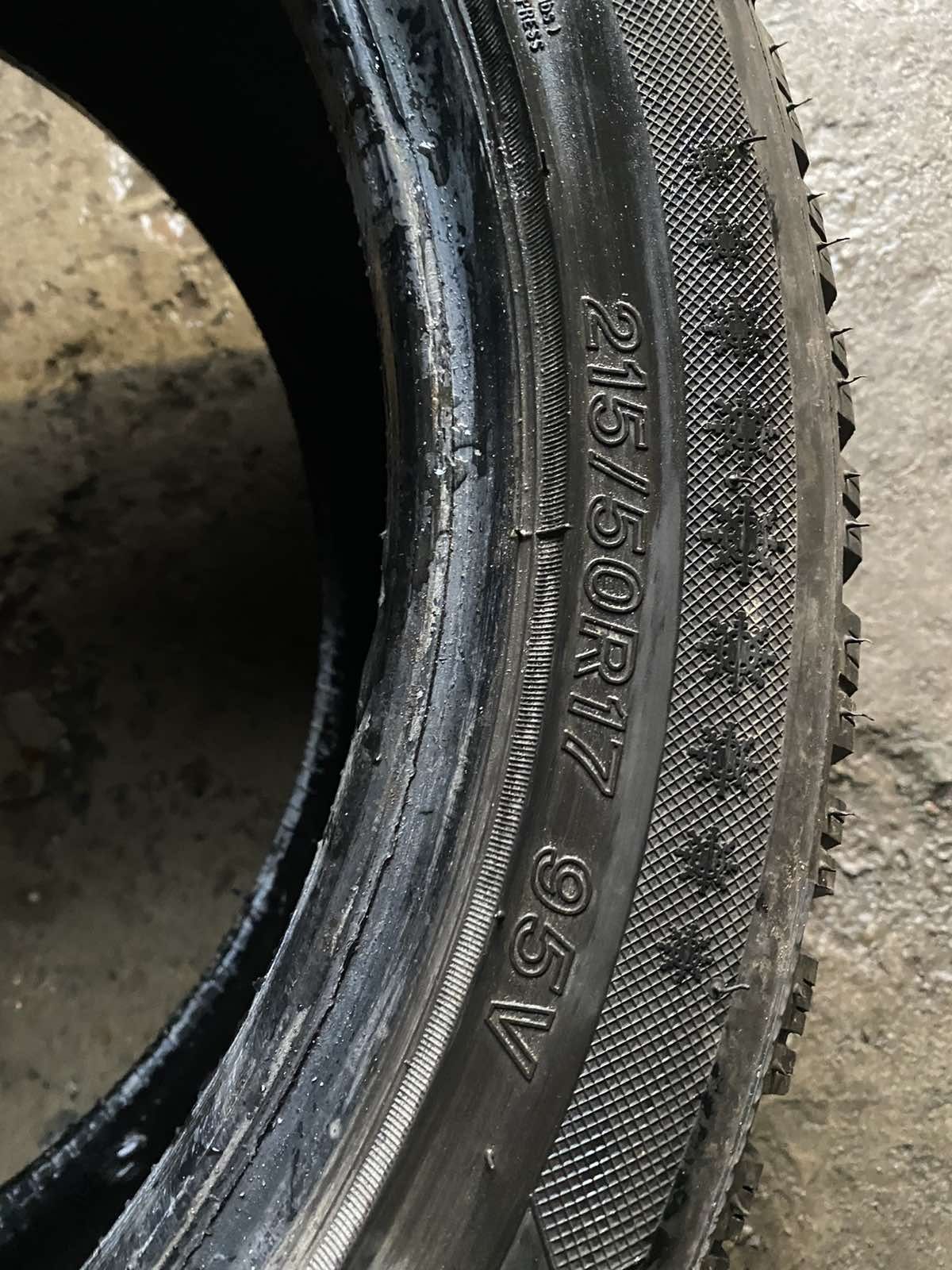 215.50.17 Lassa 1шт зима БУ склад шины резина из Европы 50 R17