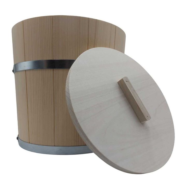 Beczka drewniana 10 litrówz deklem do kiszenia kapusty