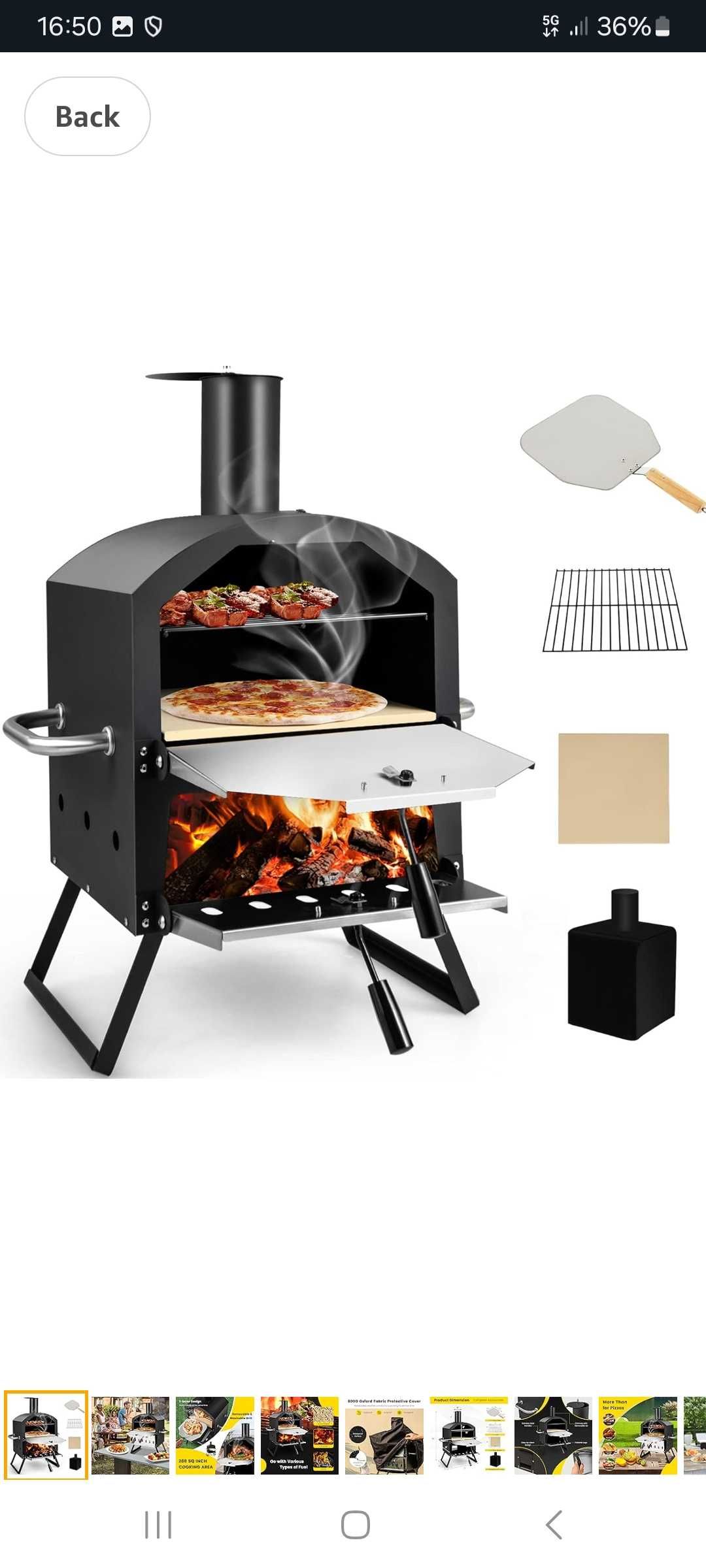 Zewnatrzny 2-warstwowy piec do pizzy