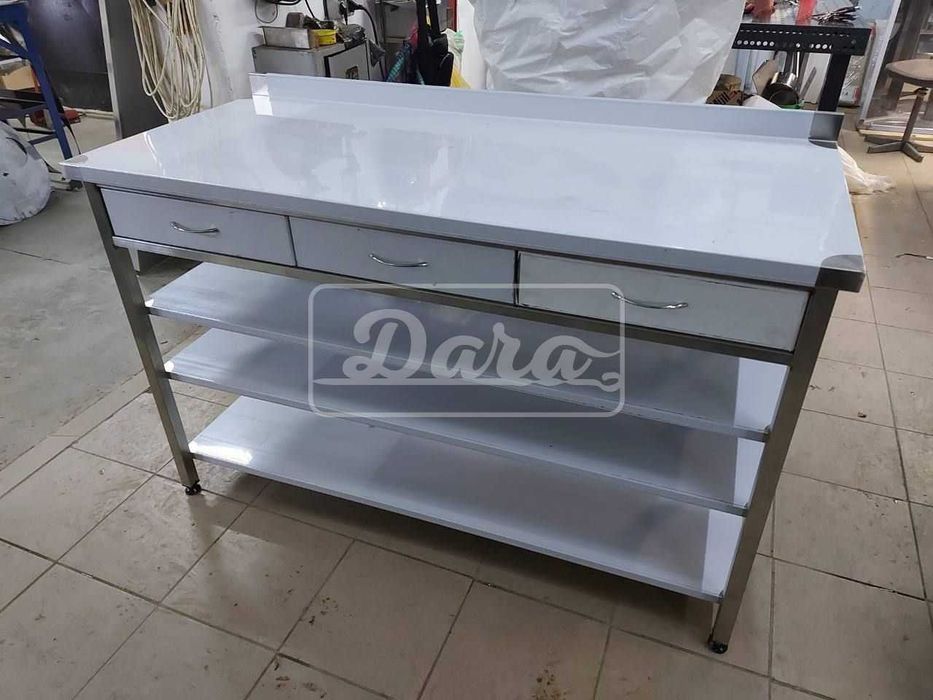 Мийки, столи, стелажі, меблі з нержавіючої сталі, витяжні зонти