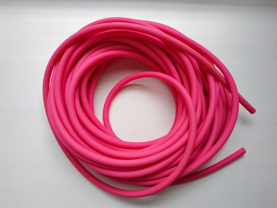 Трубка латексная 2х5мм для моделирования (ярко-розовая)