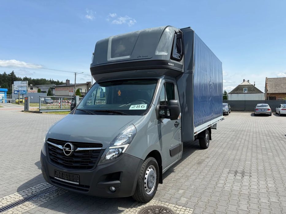 Opel Movano 165 CDTI Plandeka 10ep Salon PL, Jeden Właściciel  NR.286 Klimatronic, Kabina Sypialna, LED, Tempomat