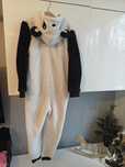 Strój panda numetag 122/128