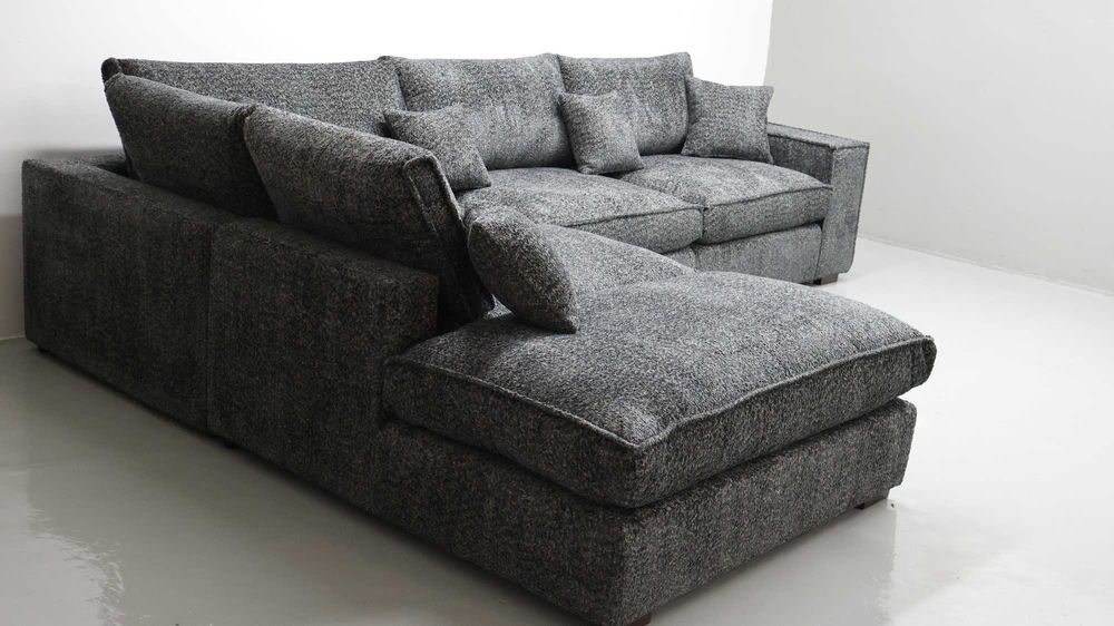 THY Narożnik poduszki oparciowe grafitowy kolor nowoczesna kanapa rogó