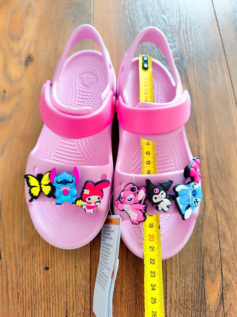Crocs J1 32 33 sandały gumowe do wody Stitch angel kuromi