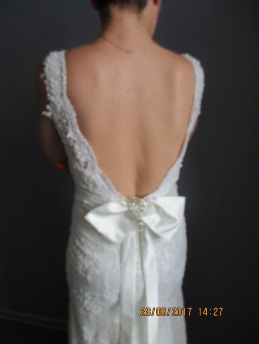 Jedyna, wyjątkowa suknia ślubna Ecru - rozmiar 38