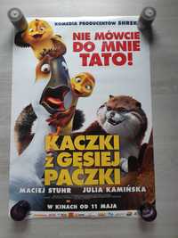 Plakat kinowy z filmu bajki Kaczki z gęsiej paczki Stuhr, Kamińska