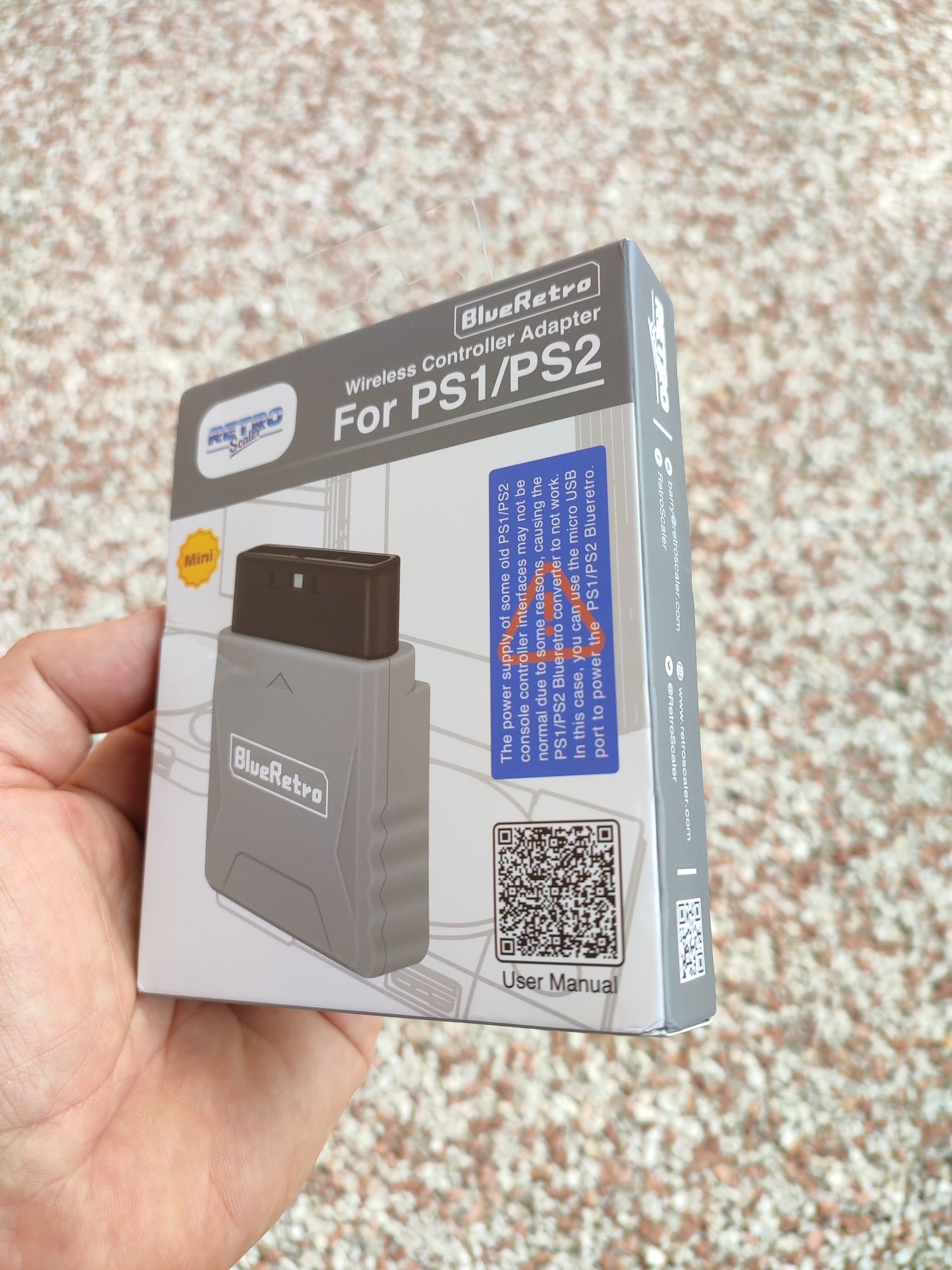 BlueRetro Wireless Controller Adapter for PS1/PS2. Nowy kontroler.