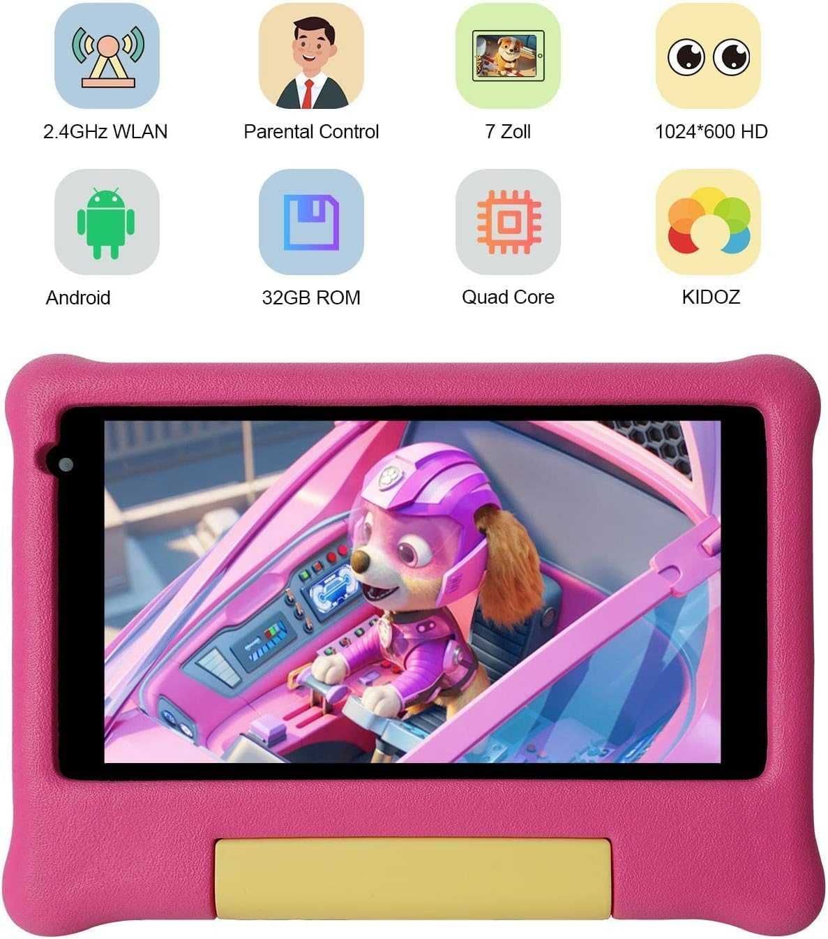 HotLight Kids Tablet 7-calowy tablet z 2 GB pamięci RAM