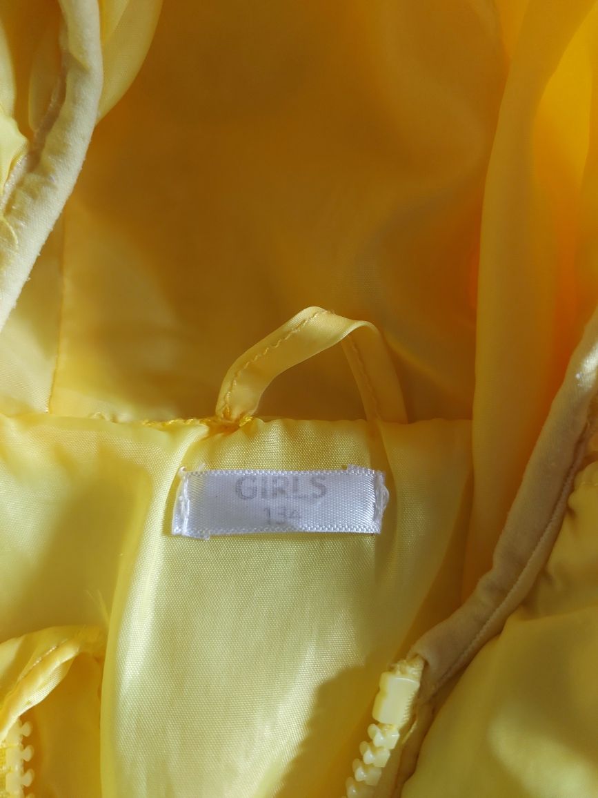 Żółta pikowana kurtka Pepco rozmiar 134